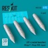 RESKIT RS72-0531 LRF-4 rocket launchers (4 pcs) (3D Printed) 1/72